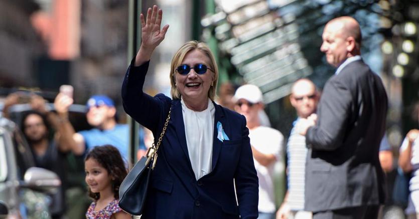 Hillary Clinton dopo il malore ieri a New York